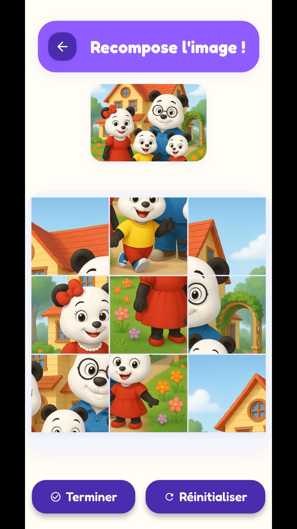 Puzzle interactif – recomposer l’image